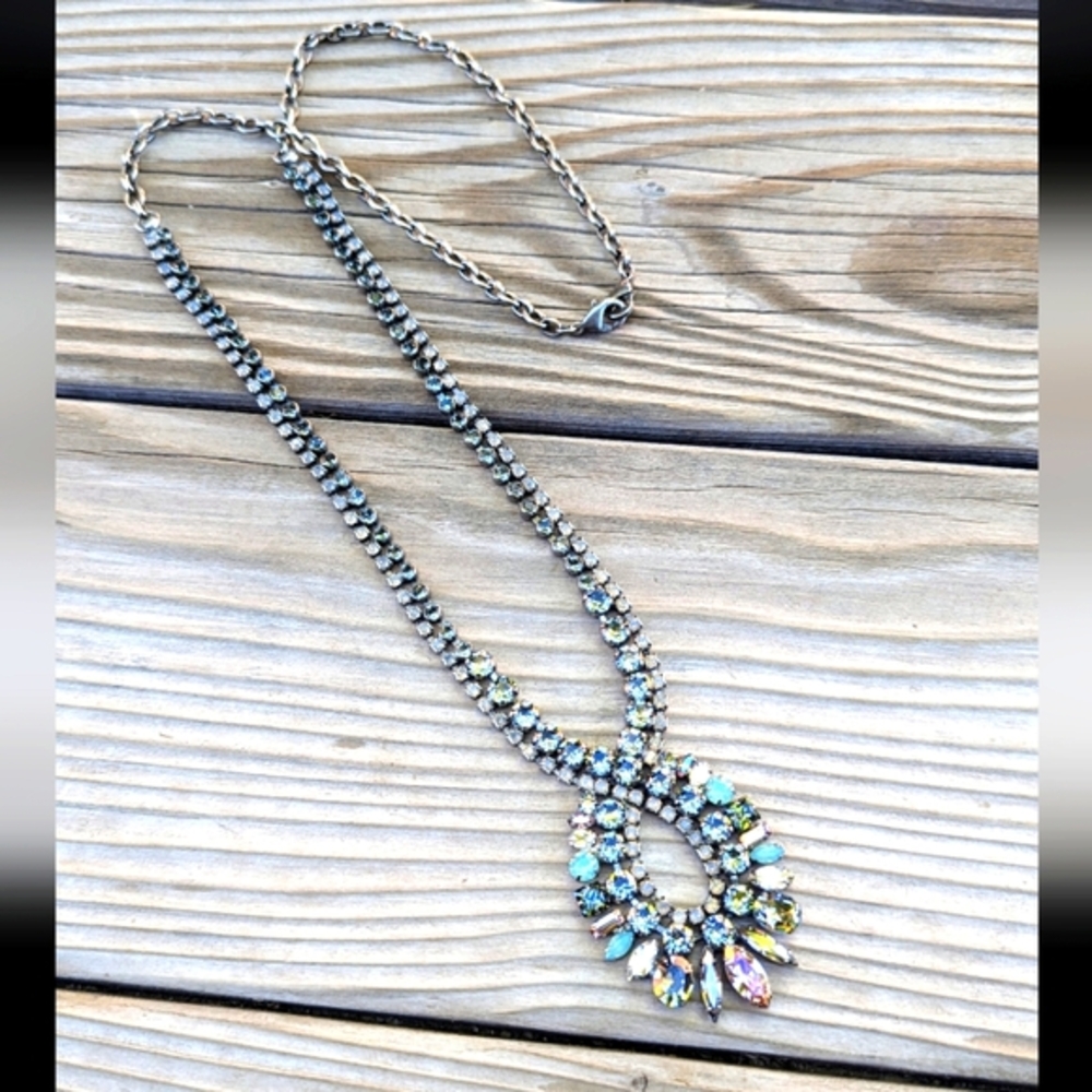 "Crystal Moss" Vintage SORRELLI Necklace